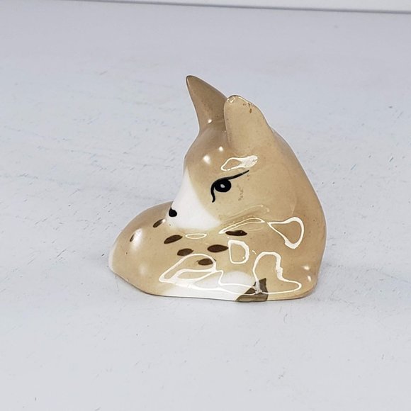 Vintage Szeiler England Deer Fawn Miniature Figurine - Picture 6 of 8